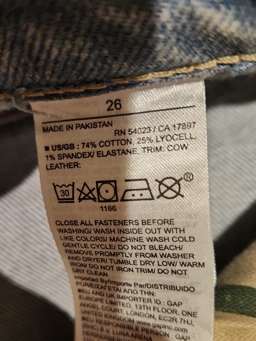 ❤️ BANANA REPUBLIC ICON HIGH RISE CLASSIC WIDE LEG JEANS, 2P (26 PETITE) - Picture 10 of 12
